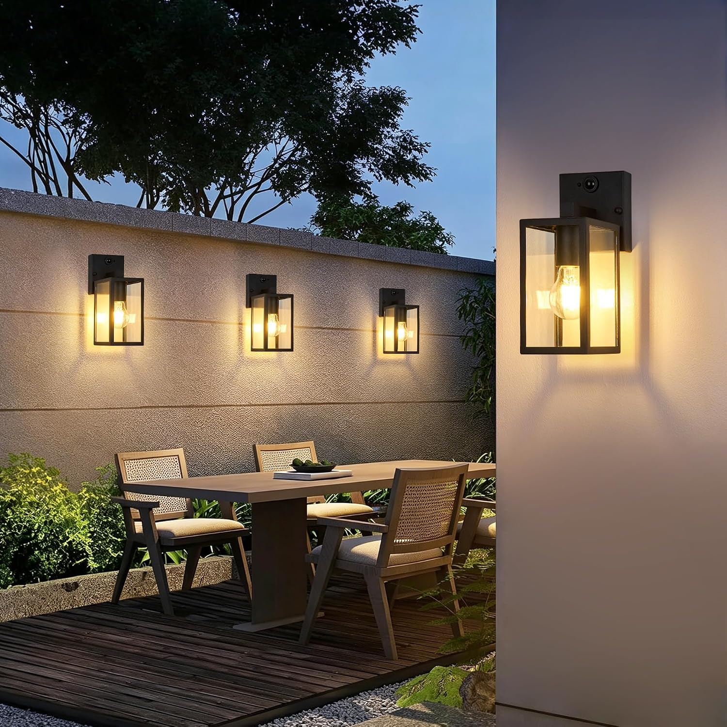 Motion Sensor Outdoor Wall Light 10.6 Inch Anti-Rust Porch Sconce